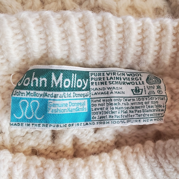 Vintage John Malloy Donegal Cream Sweater - Picture 4 of 4